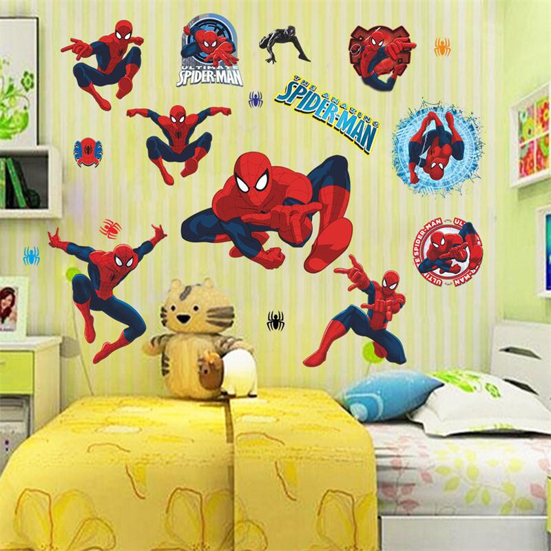 3d Vivid Spiderman Decorative Wall Stickers For Kids - Decoracion Para Cuarto De Niño - HD Wallpaper 