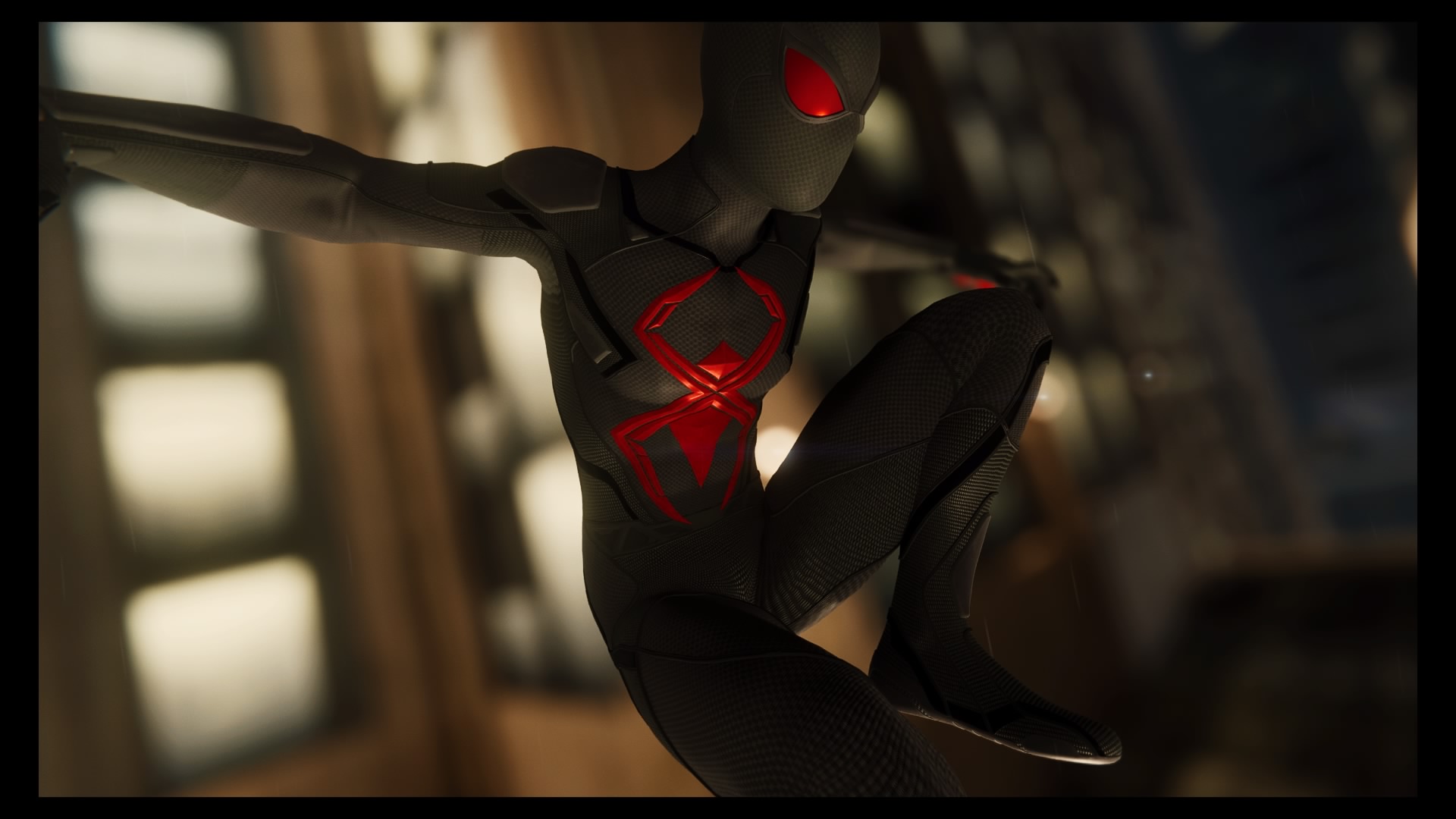 #19 Dark Suit - Spiderman Ps4 Dark Suit - HD Wallpaper 