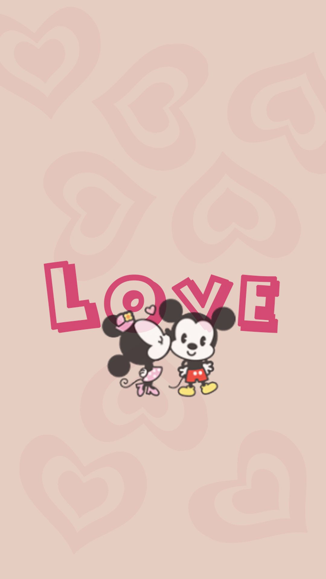 Cute Pink Minnie Mouse - 1080x1920 Wallpaper 