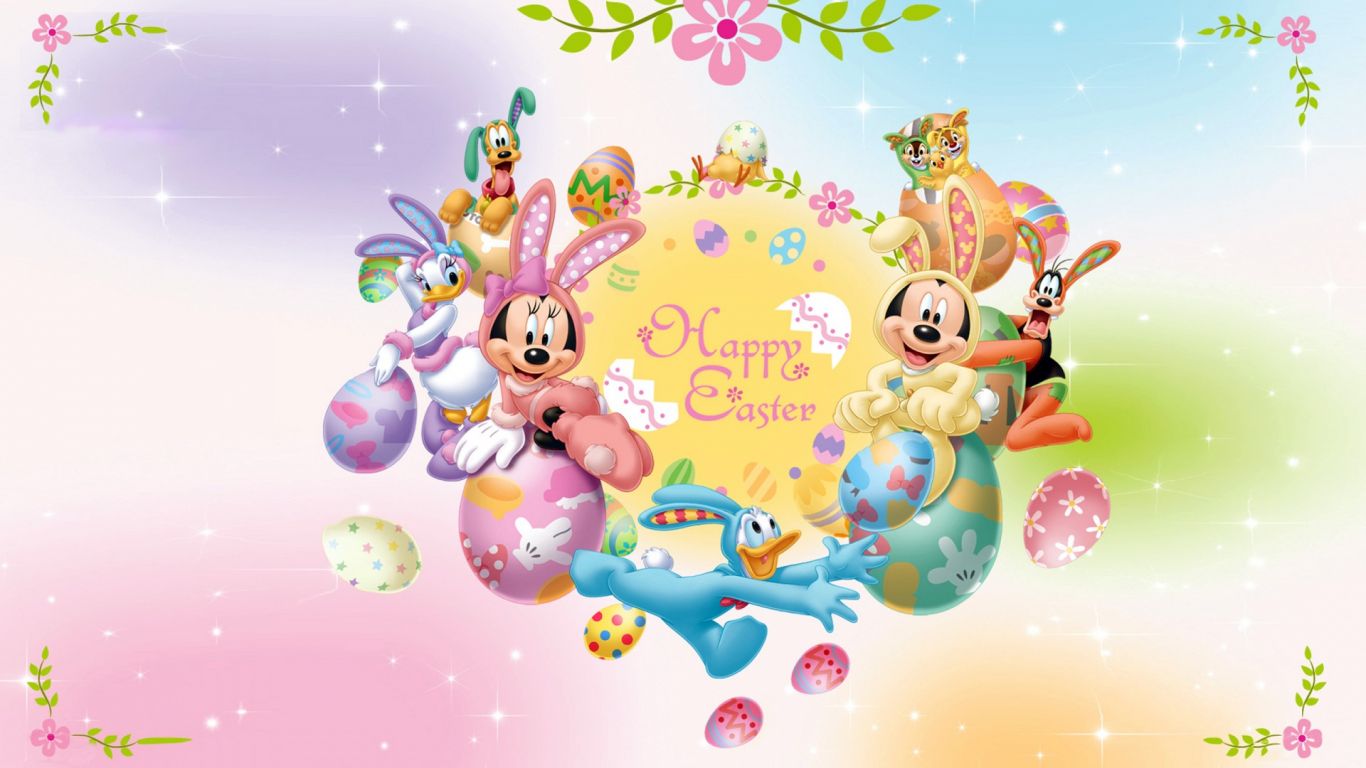 Mickey Mouse And Friends - Happy Easter Mickey Mouse - HD Wallpaper 