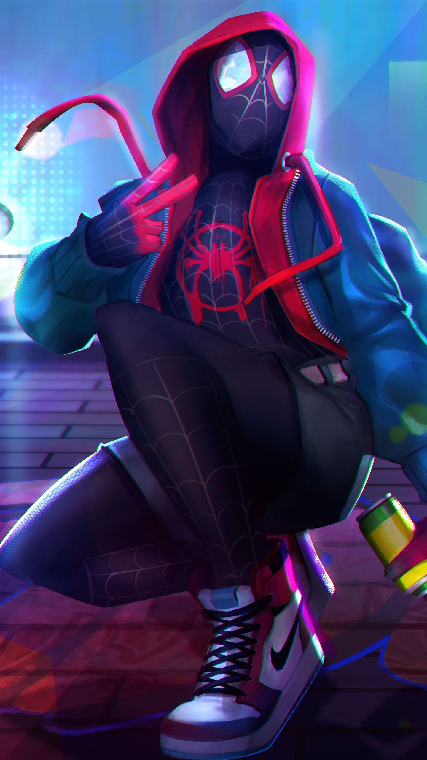 Spider Man Spider Verse Art - HD Wallpaper 