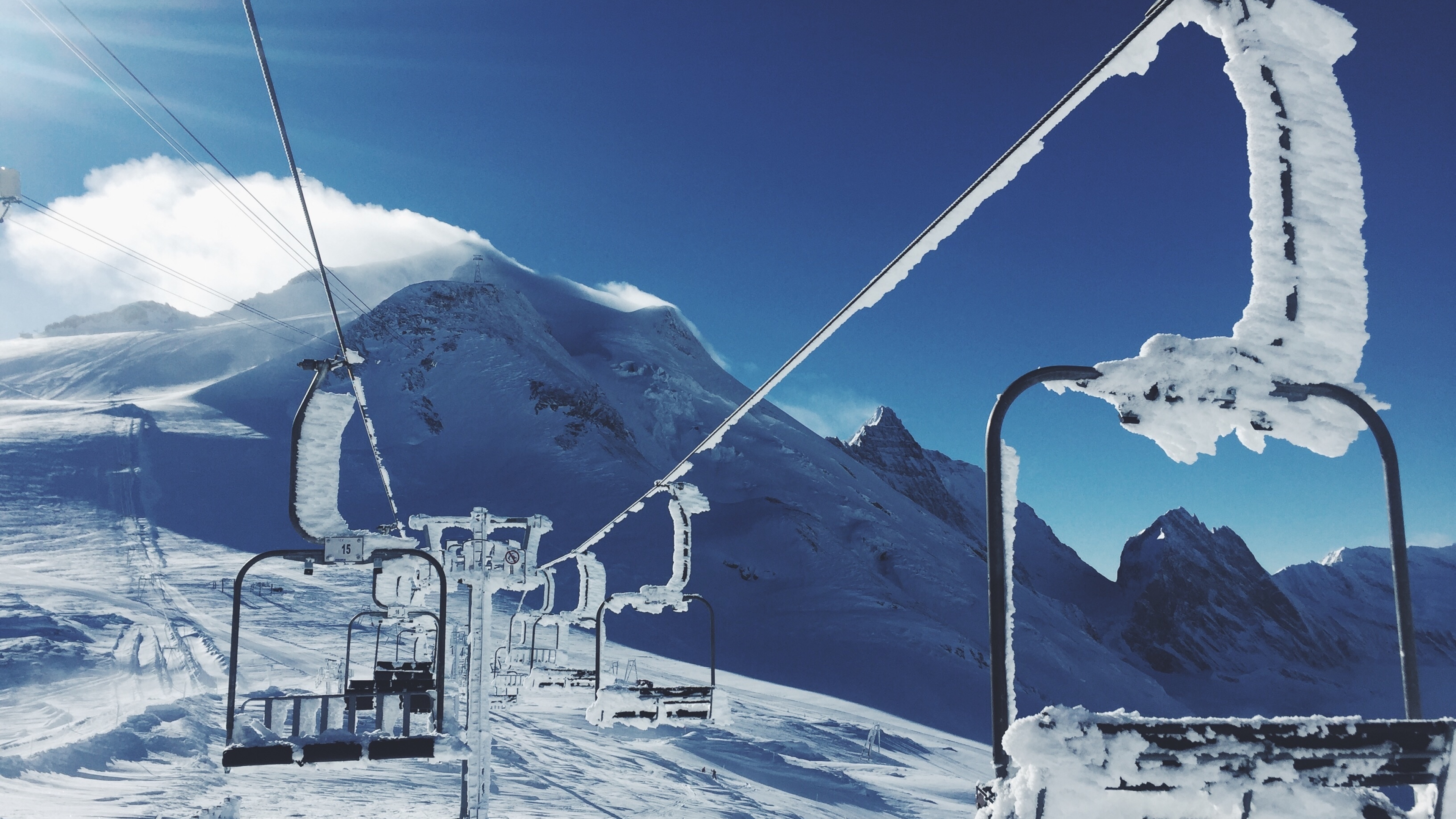 Ski Lift - HD Wallpaper 