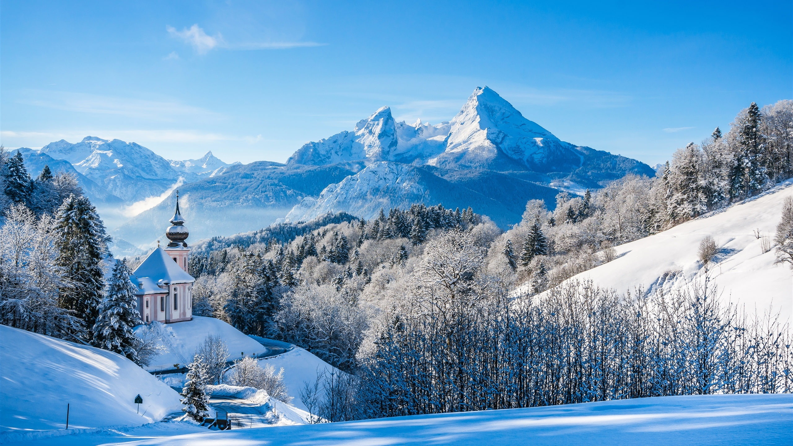 Winter Wallpaper Alps - HD Wallpaper 