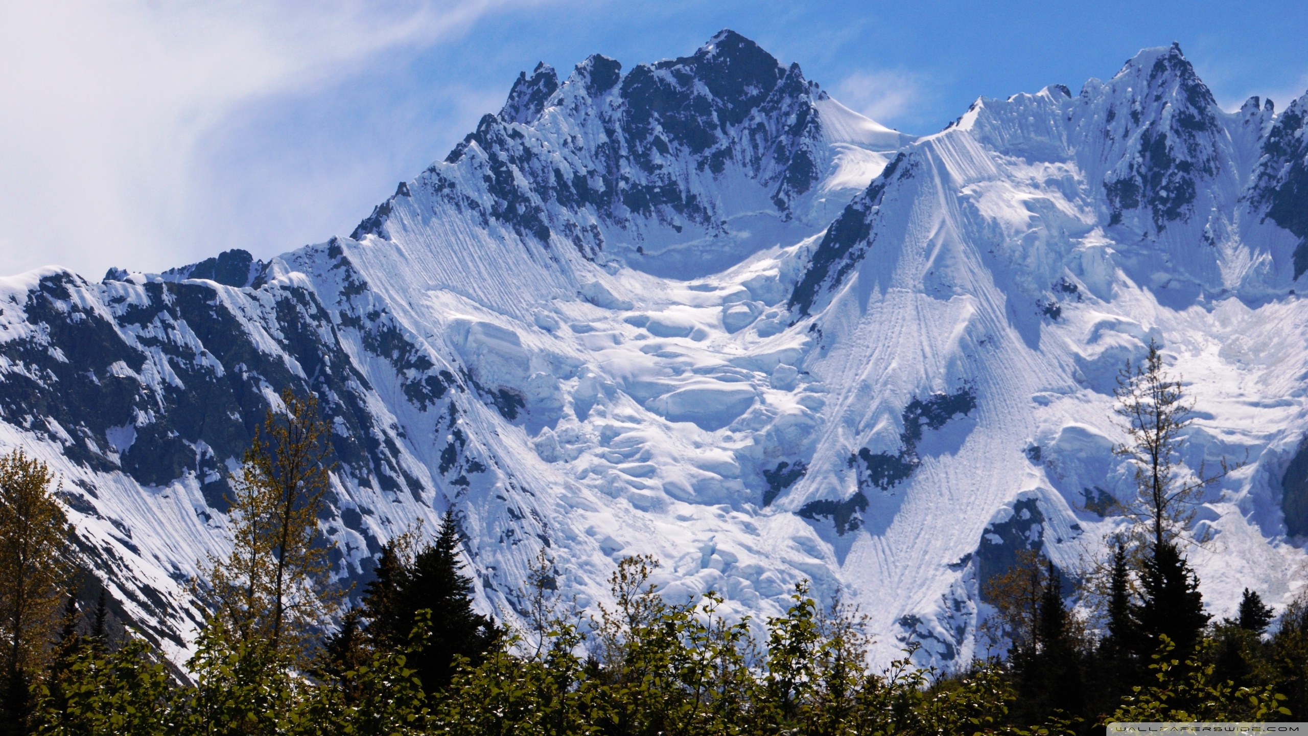 Snow Capped Mountains Hd - HD Wallpaper 