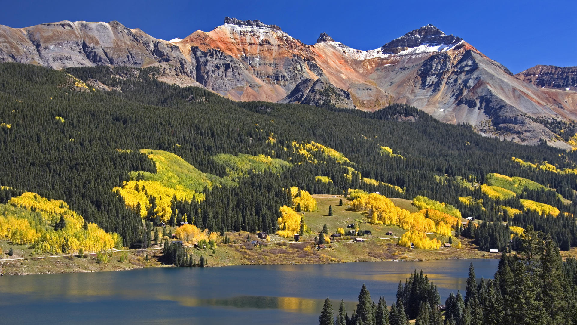 Colorado Mountains Desktop Wallpaper - Rocky Mountain Fall - HD Wallpaper 