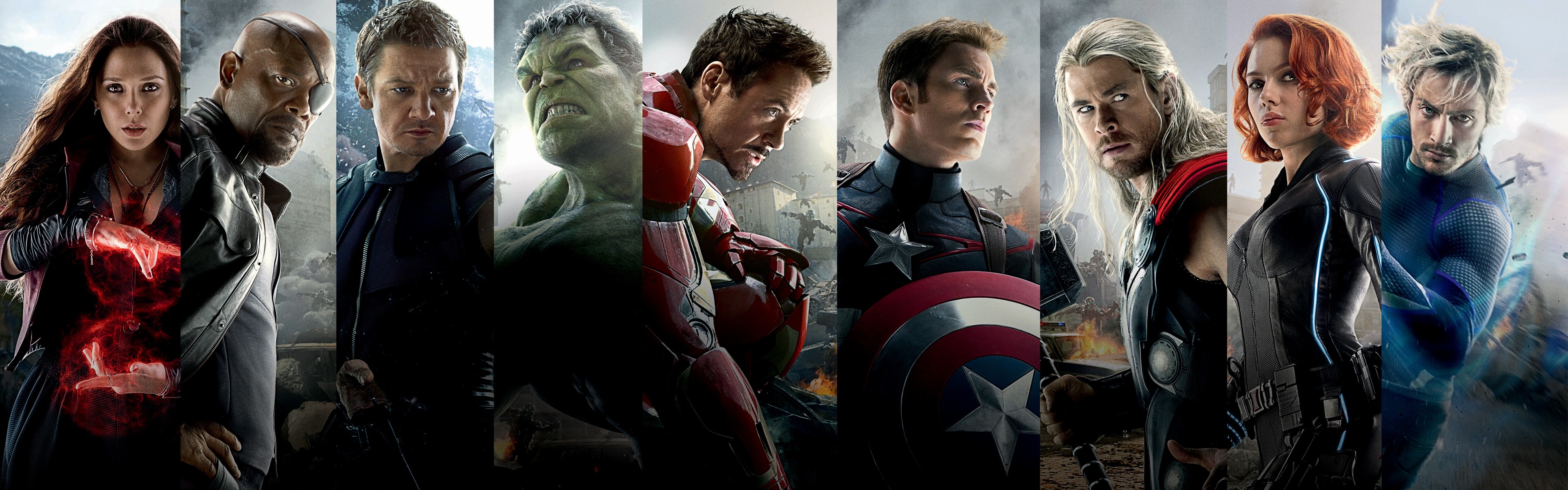 Dual Screen Wallpaper Avengers - HD Wallpaper 