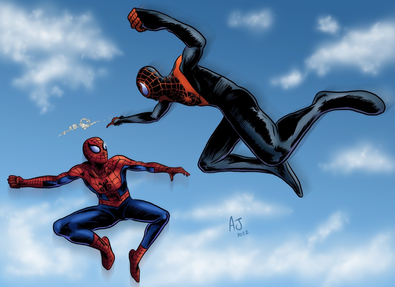 Miles Morales Y Peter Parker - HD Wallpaper 