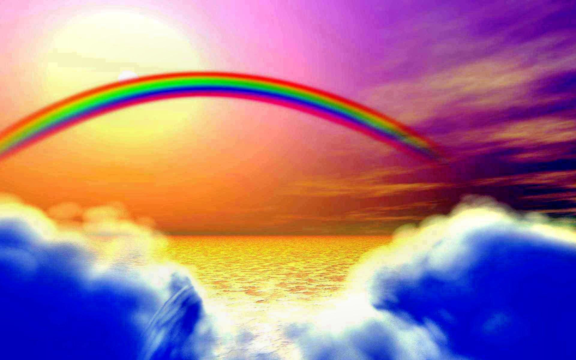 Real Life Wallpaper Rainbow - HD Wallpaper 