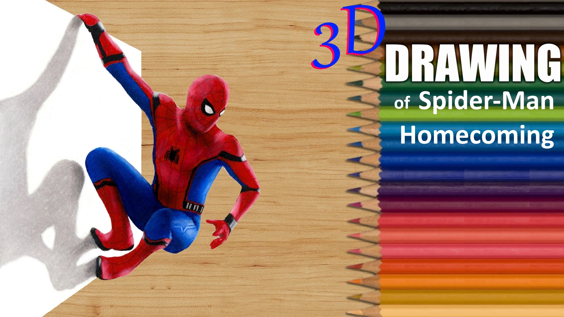 Draw Spider Man Homecoming - HD Wallpaper 