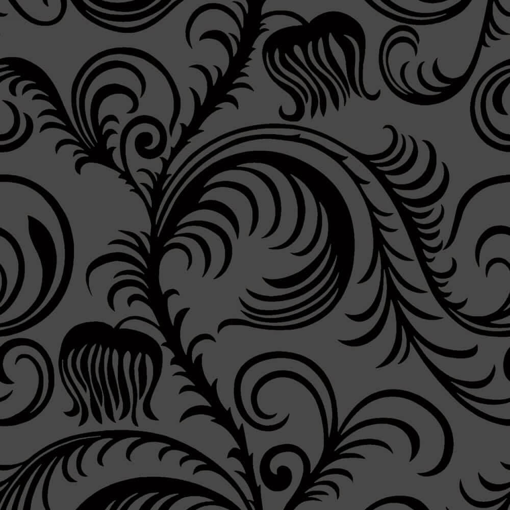 Black Flocked Skull Wallpaper Black Flock Wallpaper Uk 1000x1000