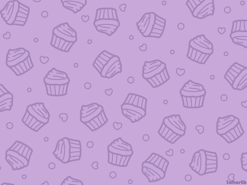 Lilac Cupcakes Background - HD Wallpaper 