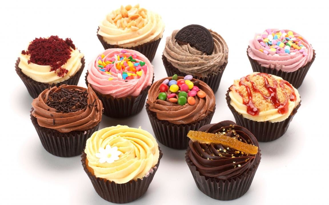 High Resolution Cupcake Hd Wallpaper Id - Snacks Cakes - HD Wallpaper 