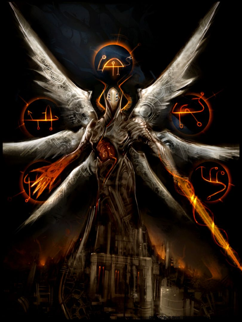 Fantasy Skull Angel Wings Artwork By Android Jones - Akroma's Memorial Alternate Art - HD Wallpaper 
