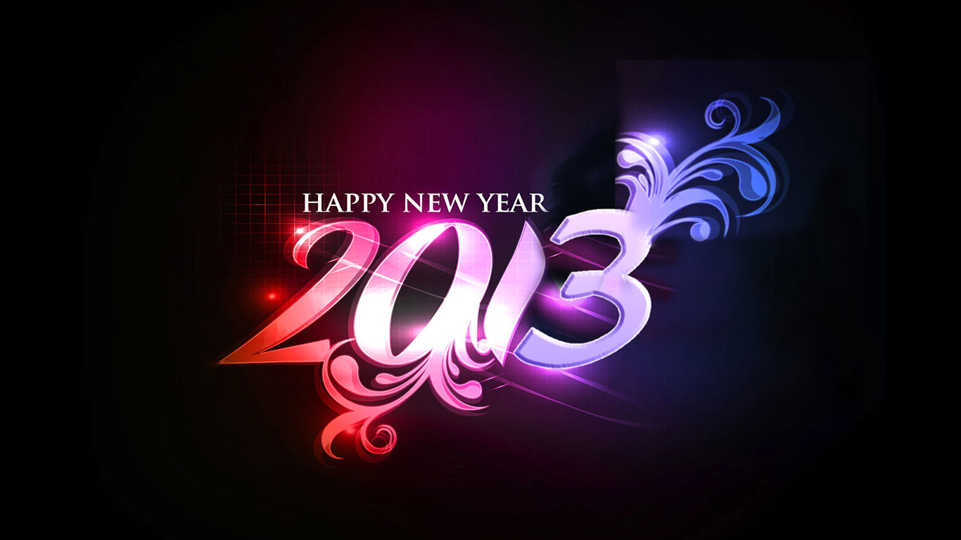 Wnp Wallpapers And Pictures Happy New Year 2013 Stylish - 2003 Happy New Years - HD Wallpaper 