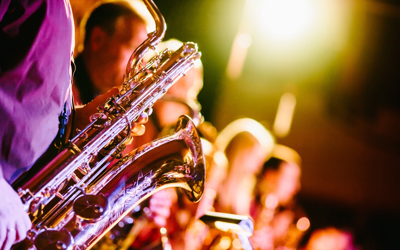 Wallpaper Saxophone, Musical Instrument, Blur - Singapore Jazz - HD Wallpaper 