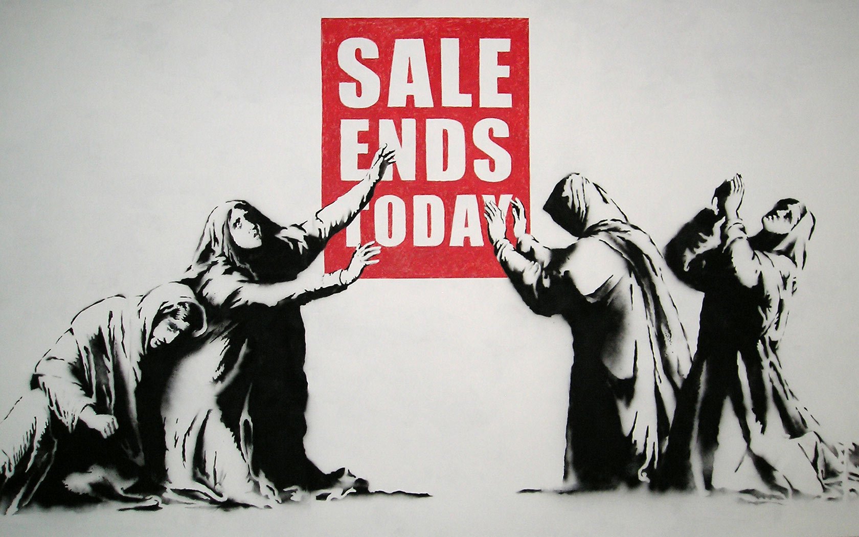 Sale Ends Today Banksy - HD Wallpaper 