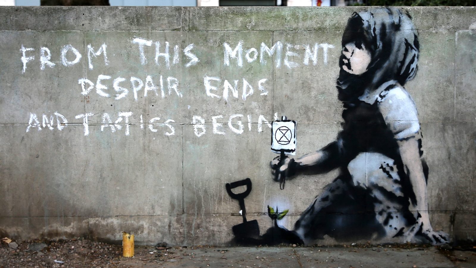 Banksy Extinction Rebellion Mural - HD Wallpaper 