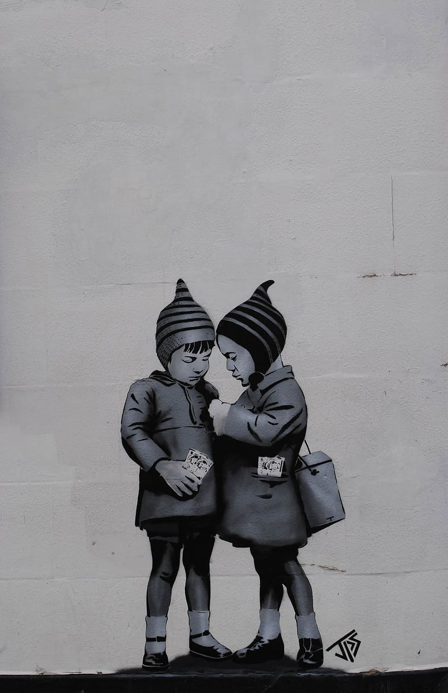 Graffiti, Banksy, Dismanling Country, Weston Super - Banksy Boy And Girl - HD Wallpaper 