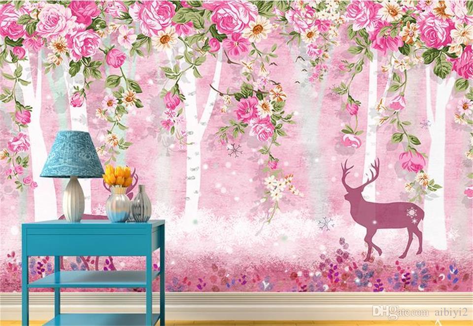 Hanging Flowers Background - HD Wallpaper 