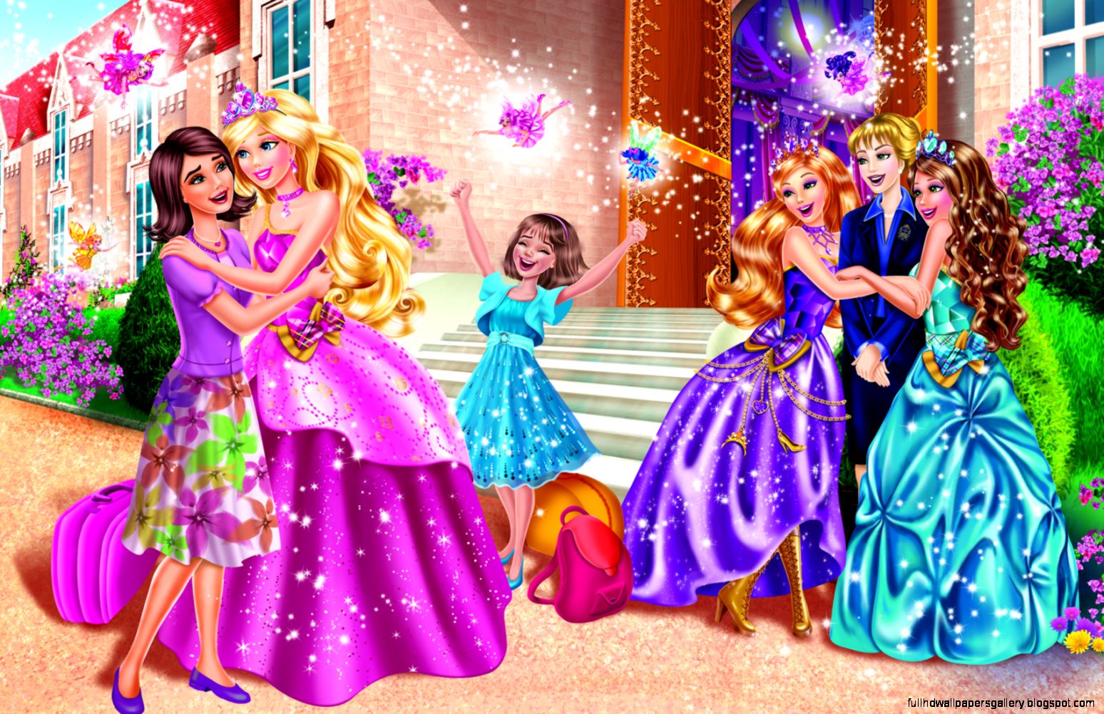 Download Barbie Princess Charm School Famous Cartoons - Barbie Princess  Charm School Fairies - 1548x1002 Wallpaper 