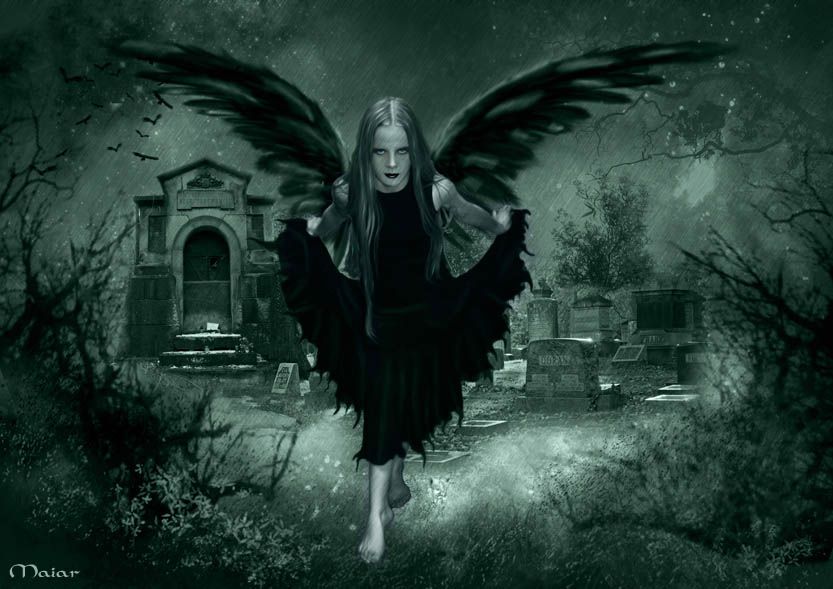 Gothic Dark Fairy - HD Wallpaper 