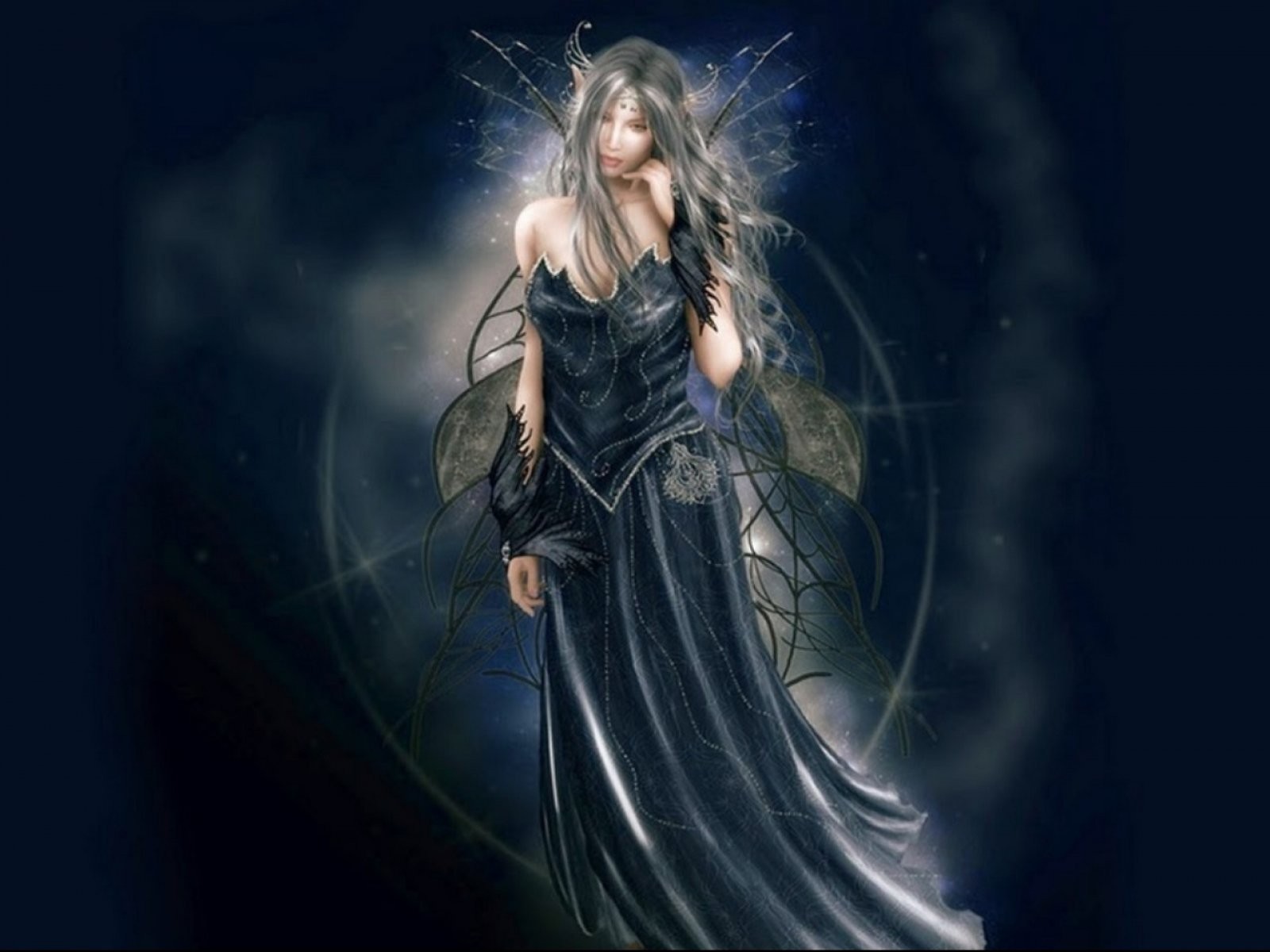 Fantasy Art Dark Faerie - HD Wallpaper 