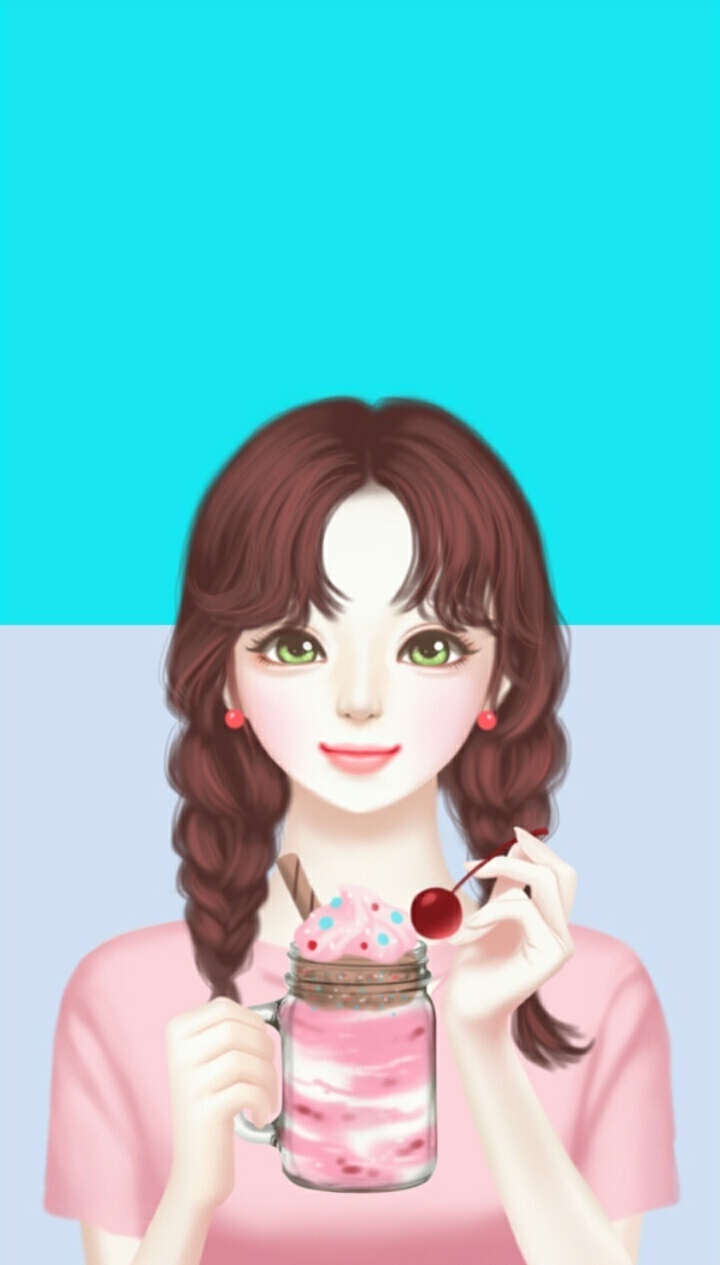 Background, Cartoon, And Enakei Image - Cute Korean Lovely Girl - 720x1265 Wallpaper Background, Cartoon, And Enakei Image - Cute Korean Lovely Girl - 720x1265 Wallpaper