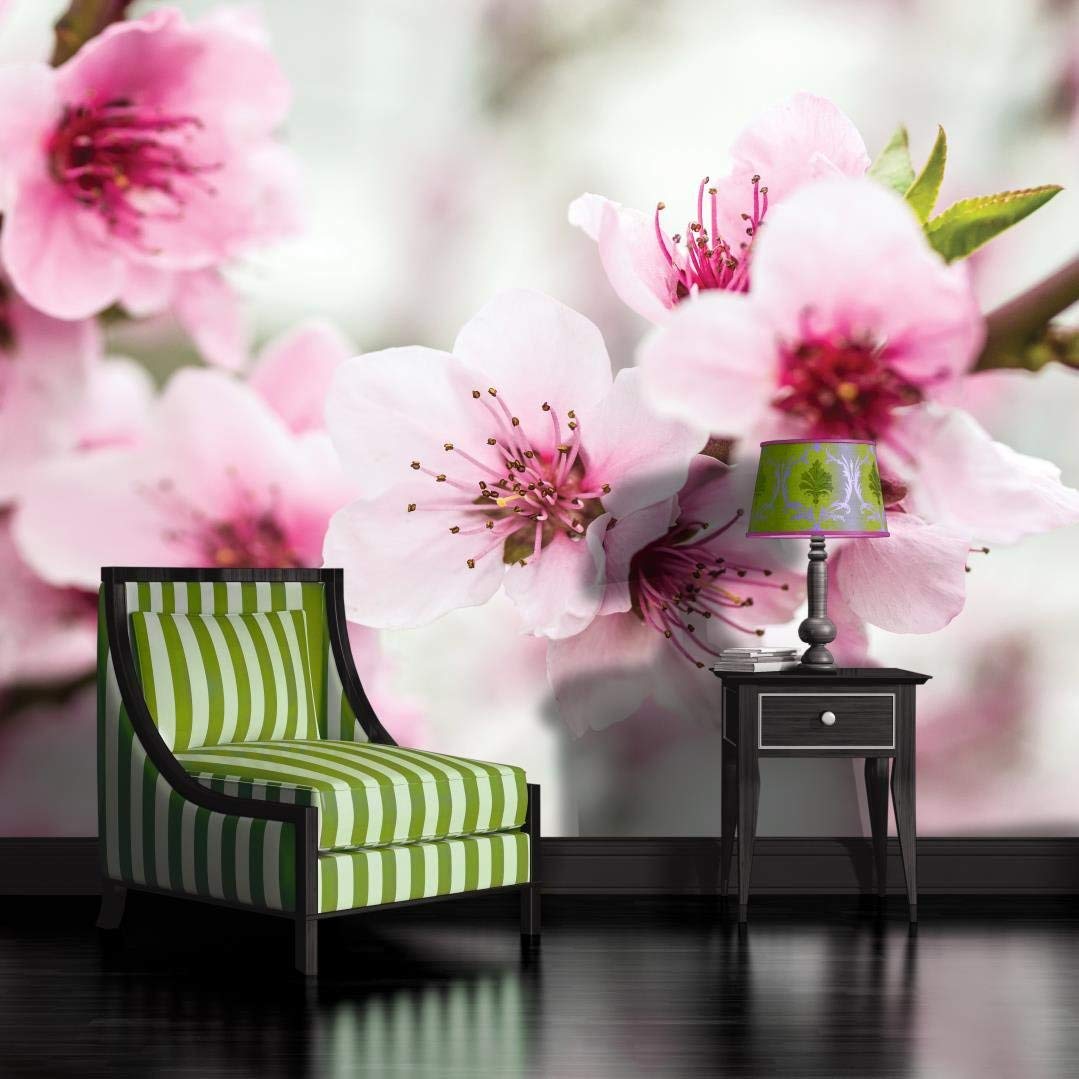 Apple Blossom Flowers Wallpaper Mural - Alberi Con Fiori Rosa - HD Wallpaper 