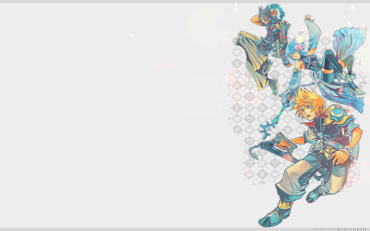 Square Enix Kingdom Hearts Ventus Terra Aqua Wallpaper Kingdom Hearts Birth By Sleep Png 1440x900 Wallpaper Teahub Io