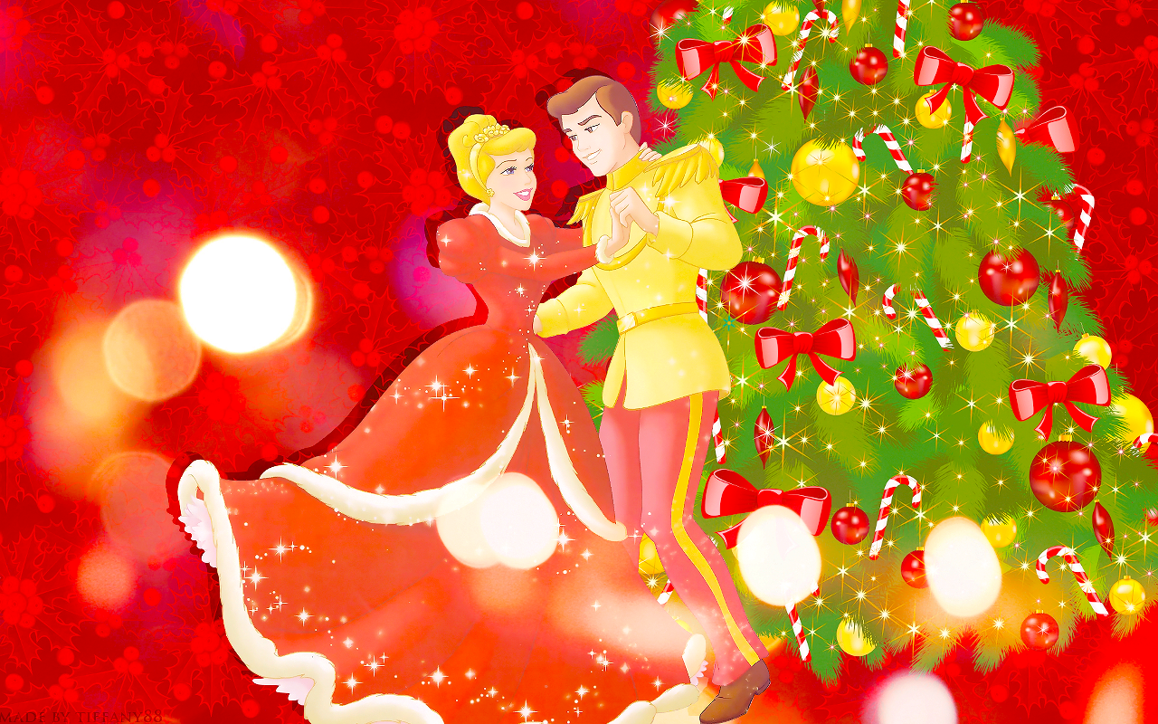 Cinderella And Prince Charming - Cinderella In Red Dress - 1280x800  Wallpaper 