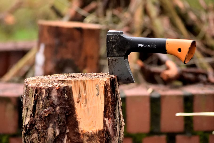 Ax, Lumberjack, Wood, An Outbreak Of, Log, Forest, - 樵 夫 砍 樹 - HD Wallpaper 
