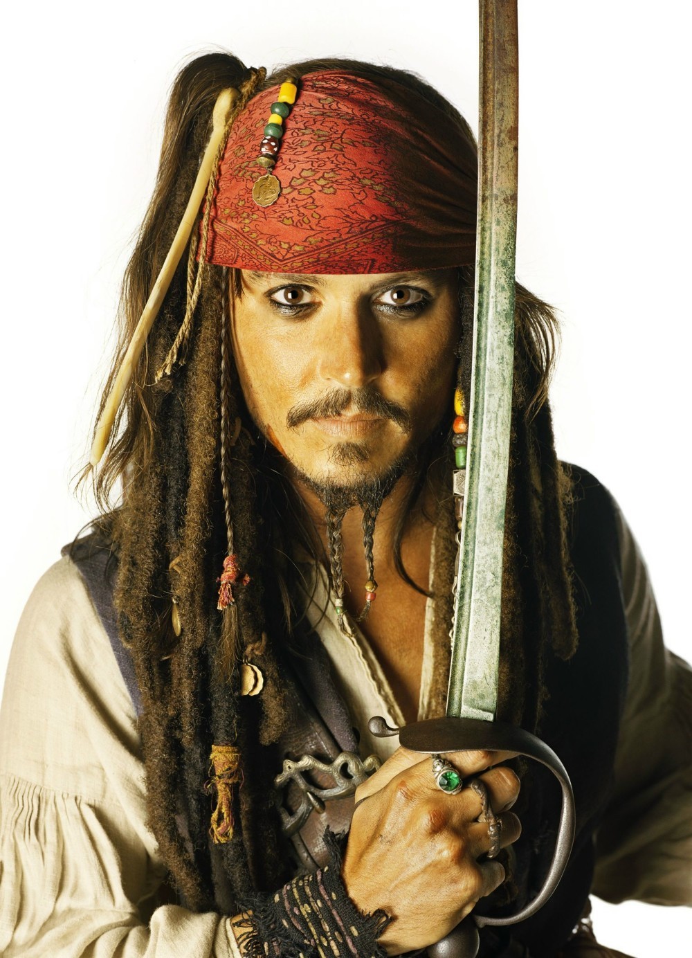 Jack Sparrow Hair - HD Wallpaper 
