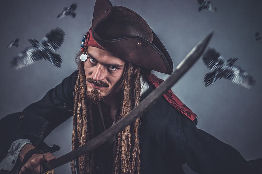 Captain Jack Sparrow, Pirate, Sword, Pirate Head, Seafarer, - アルセーヌ ルパン 怪盗 ルパン 三世 - HD Wallpaper 