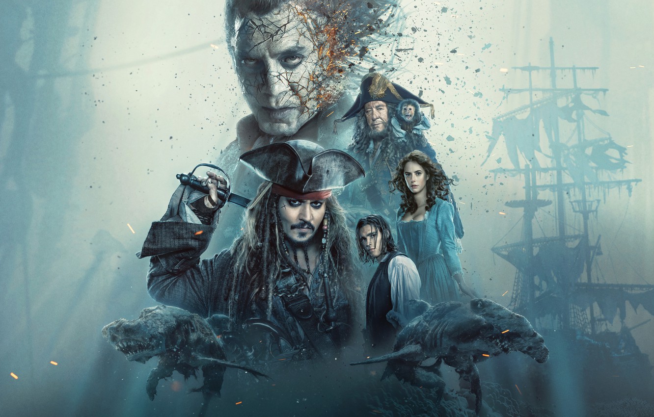 Photo Wallpaper Johnny Depp, Jack Sparrow, Pirates - HD Wallpaper 