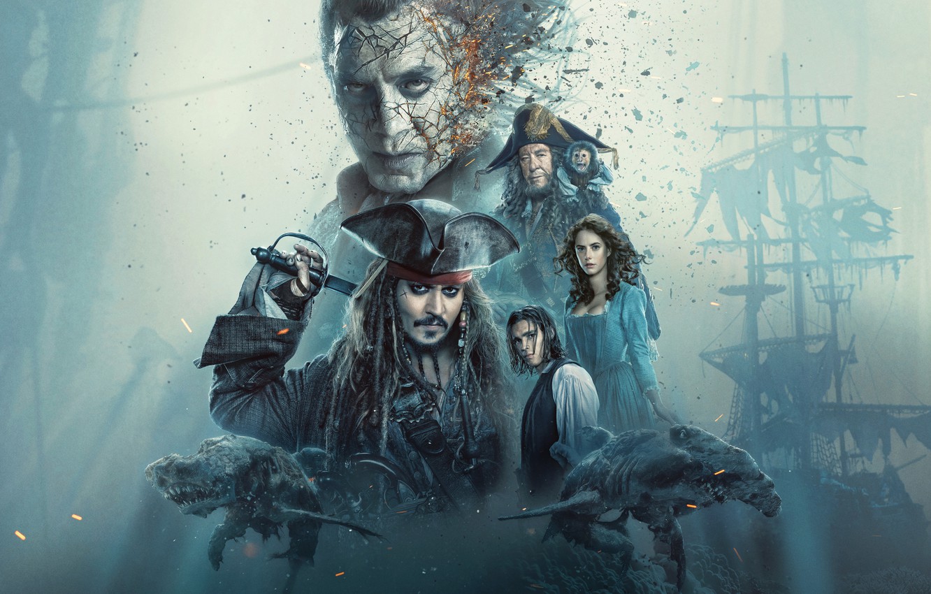 Photo Wallpaper Johnny Depp, Jack Sparrow, Pirates - HD Wallpaper 