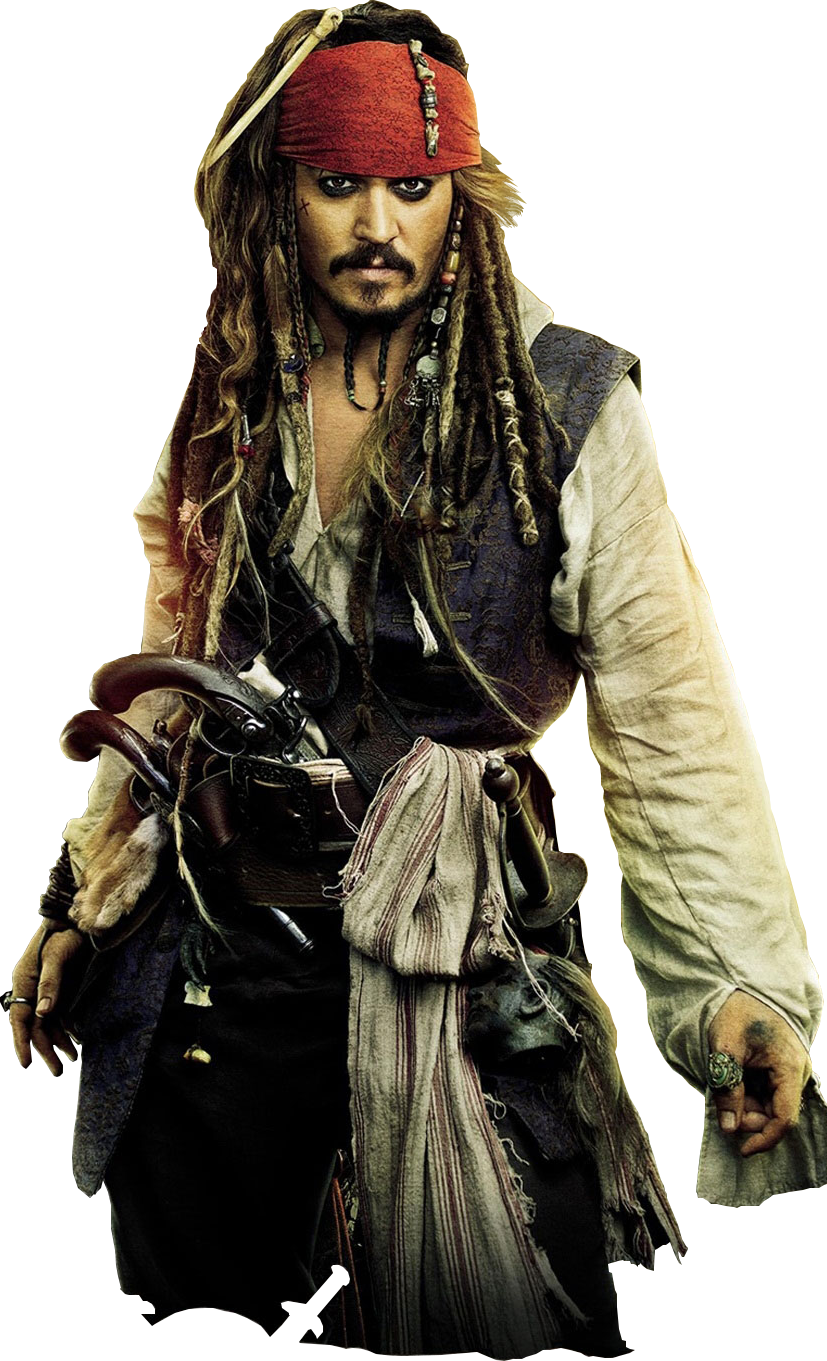 Download Captain Jack Sparrow Png Clipart - Johnny Depp Pirates Of The Caribbean Outfit - HD Wallpaper 