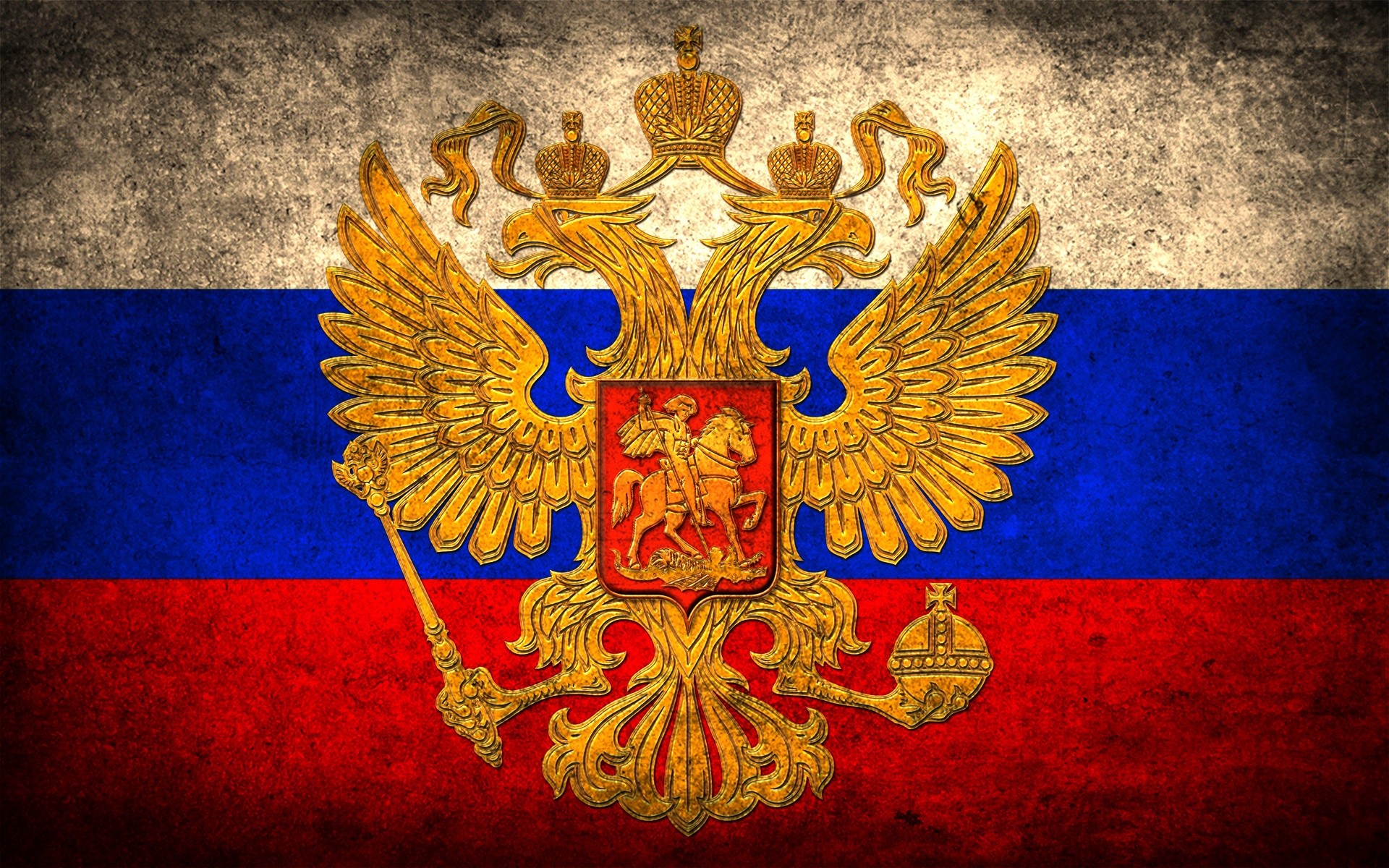 Russian Flag Two Headed Eagle - HD Wallpaper 