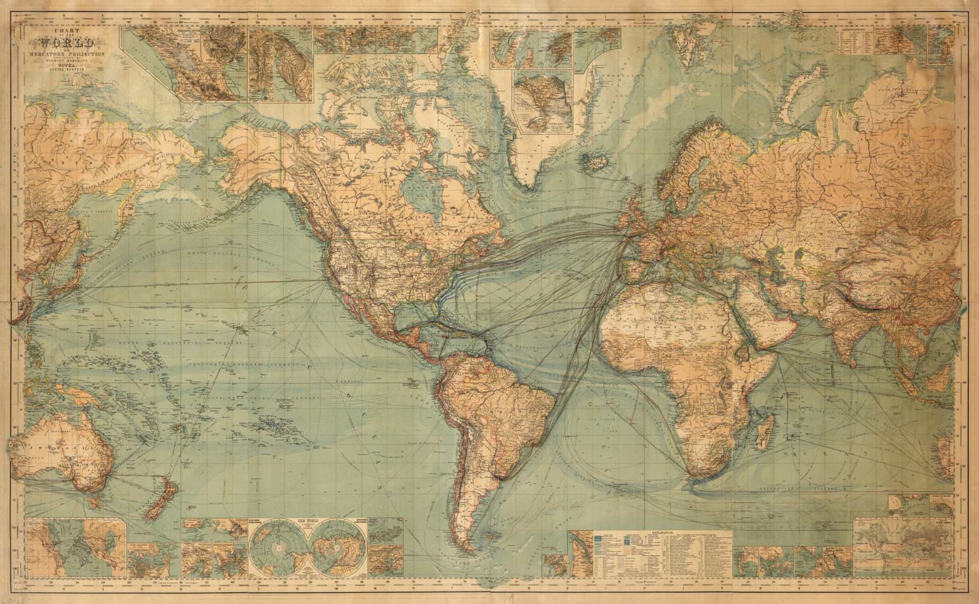 World Map Vintage Vector - HD Wallpaper 