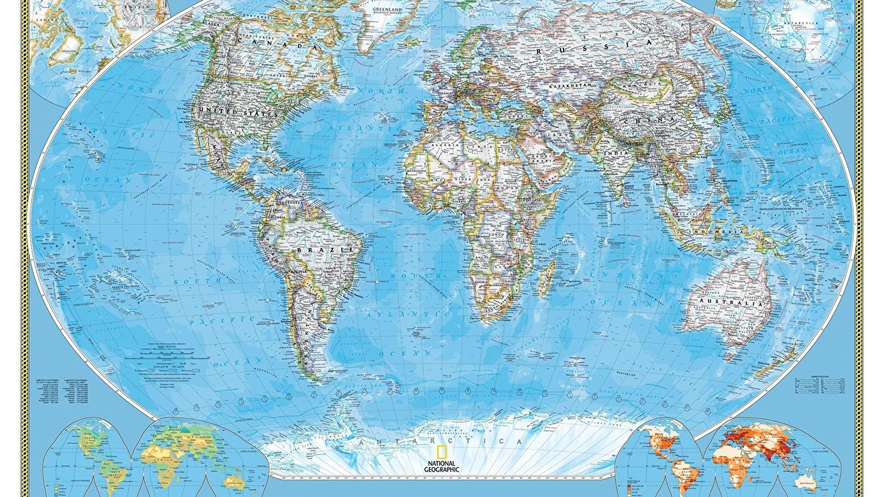 National Geographic World Map Background - HD Wallpaper 