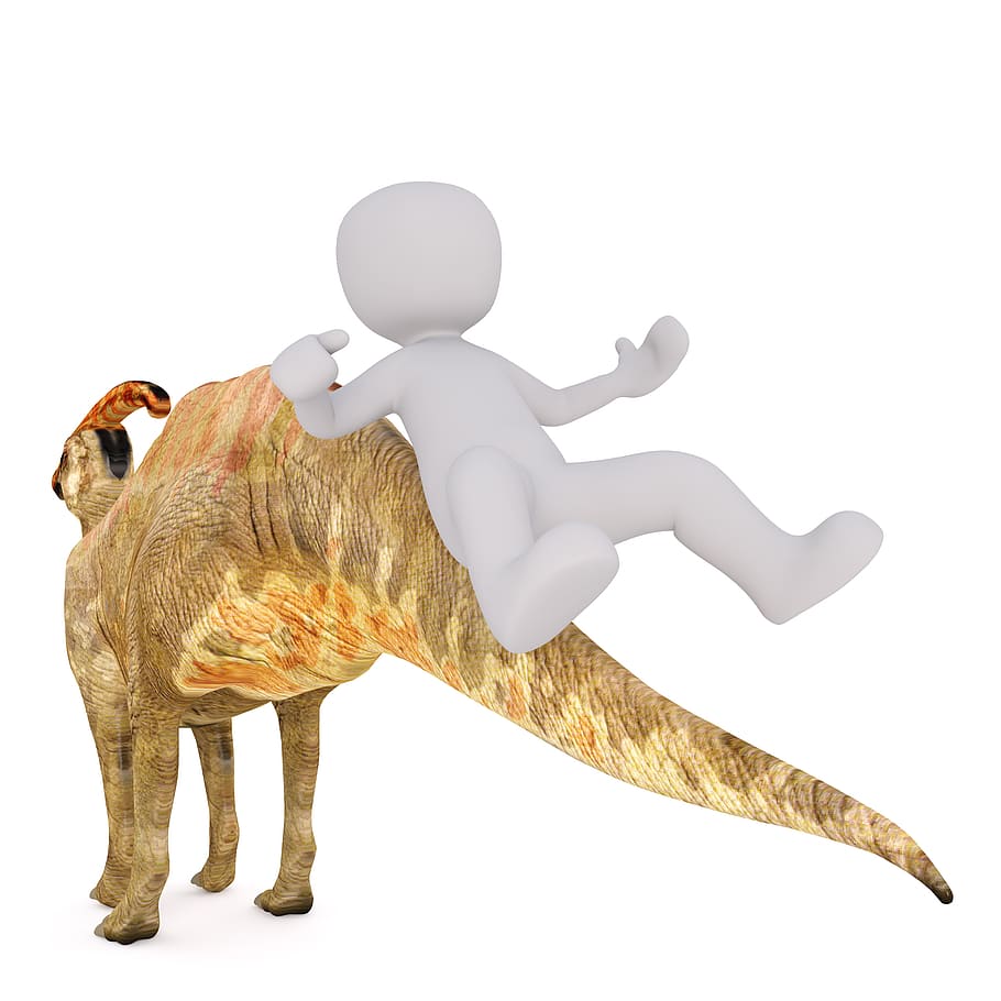 Brown Dinosaur Illustration, Males, 3d Model, Isolated, - Dinosaur - HD Wallpaper 