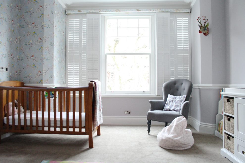 Bedroom Chair Rail Nursery Innovative On Bedroom And - Window Blind - HD Wallpaper 