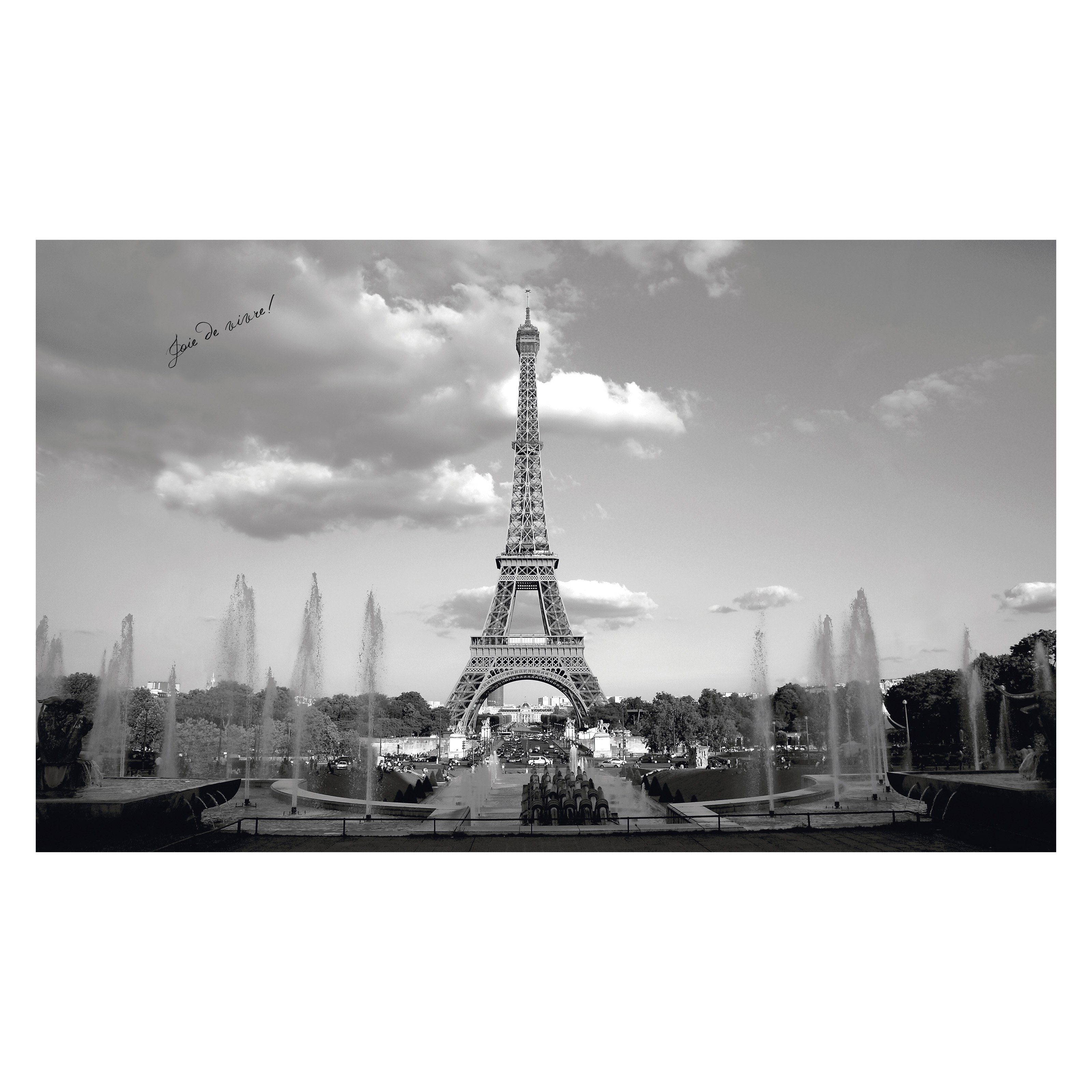 Eiffel Tower Chair Rail Prepasted Mural 6 X - HD Wallpaper 