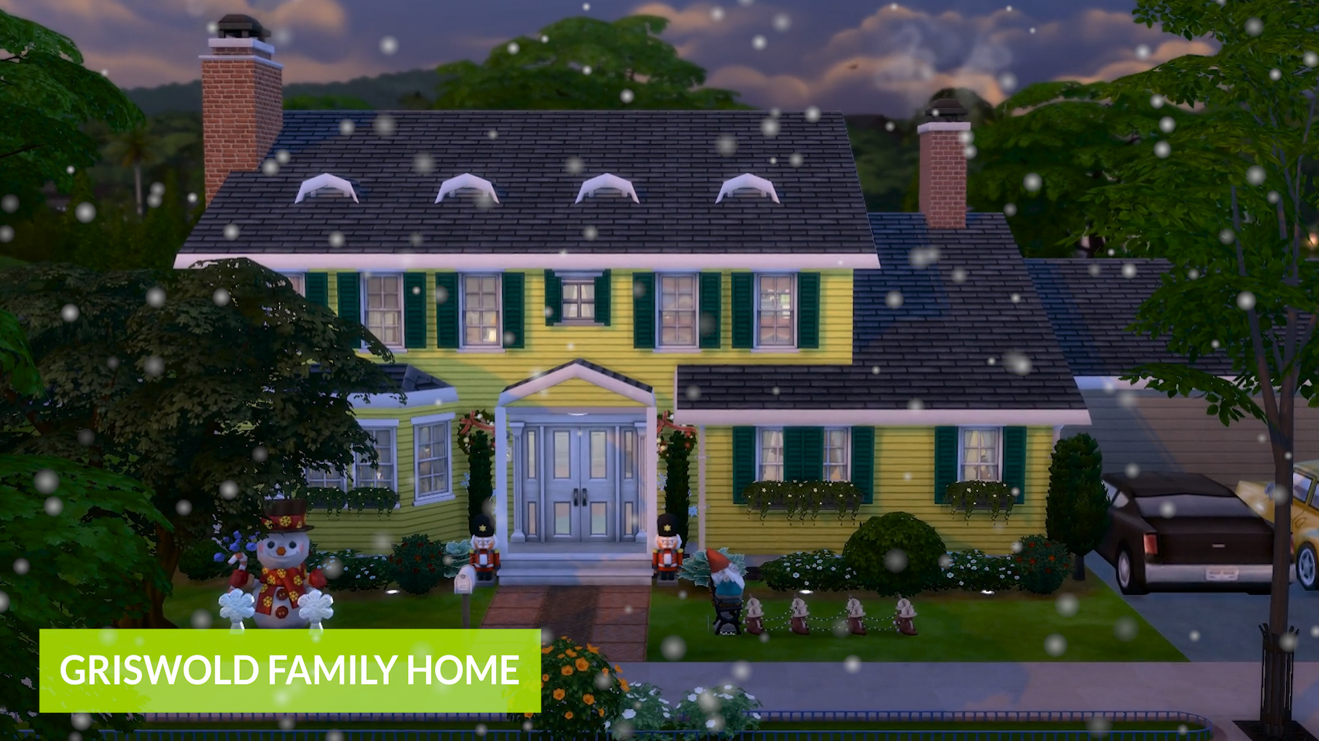 Christmas House Sims 4 - HD Wallpaper 
