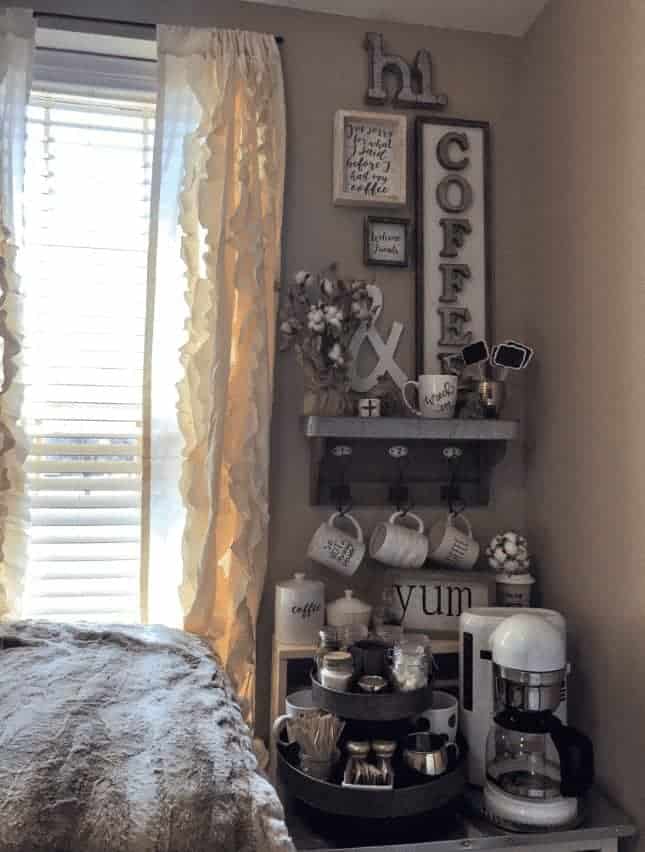 Dorm Room Ideas - Coffee Station Bedroom - HD Wallpaper 