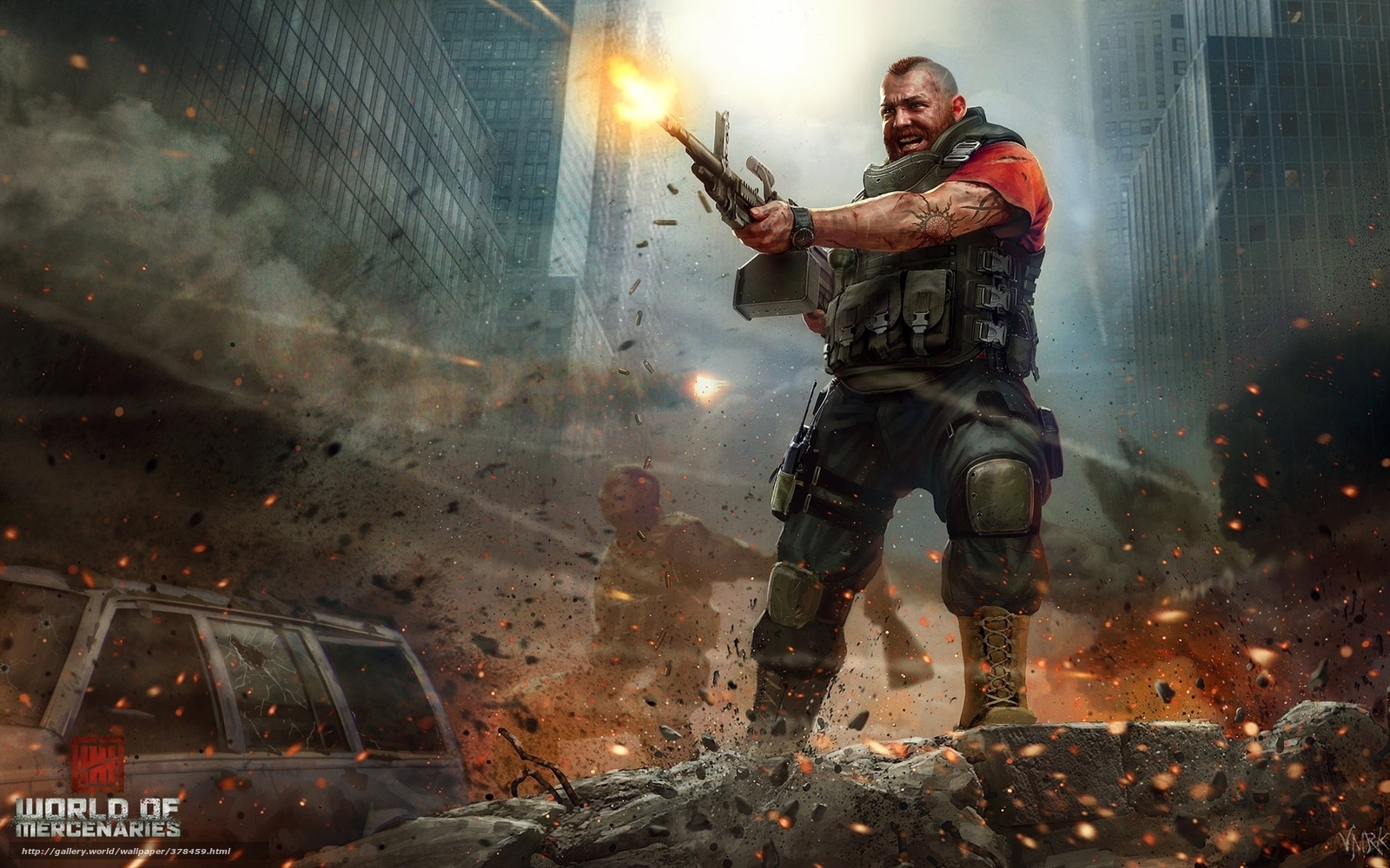 Download Wallpaper City, Soldiers, War, Gun Free Desktop - HD Wallpaper 