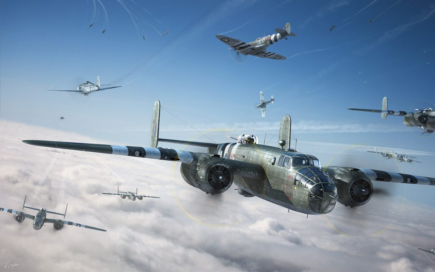 Aviones De Guerra 3d - B 25 Mitchell - HD Wallpaper 
