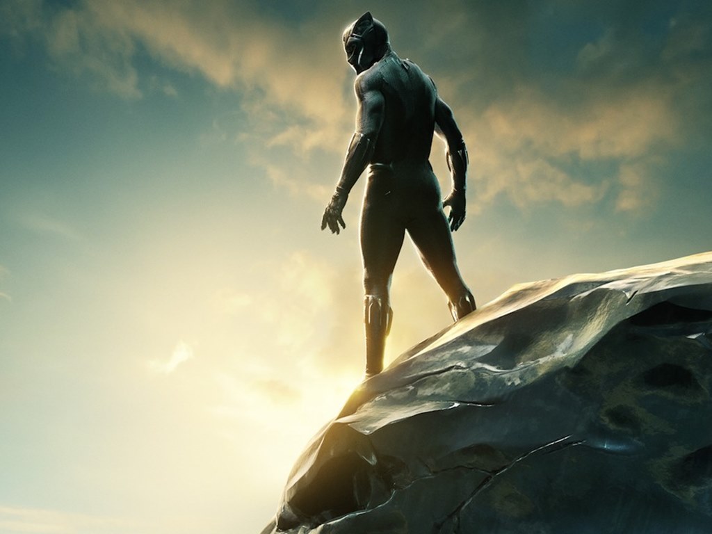 Black Panther Standing On Black Panther - HD Wallpaper 