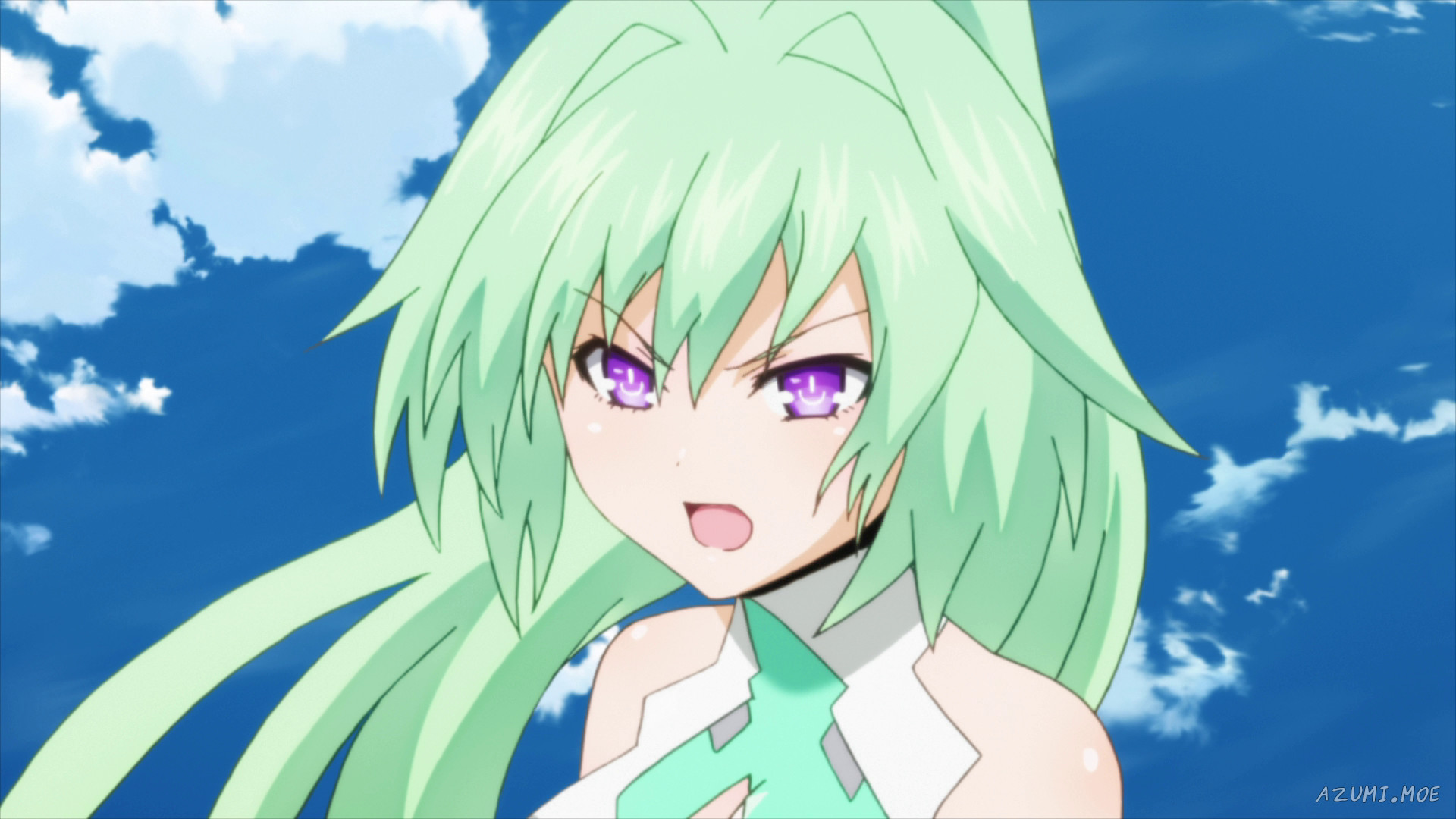 Neptunia Green Heart Wallpaper Hd - HD Wallpaper 