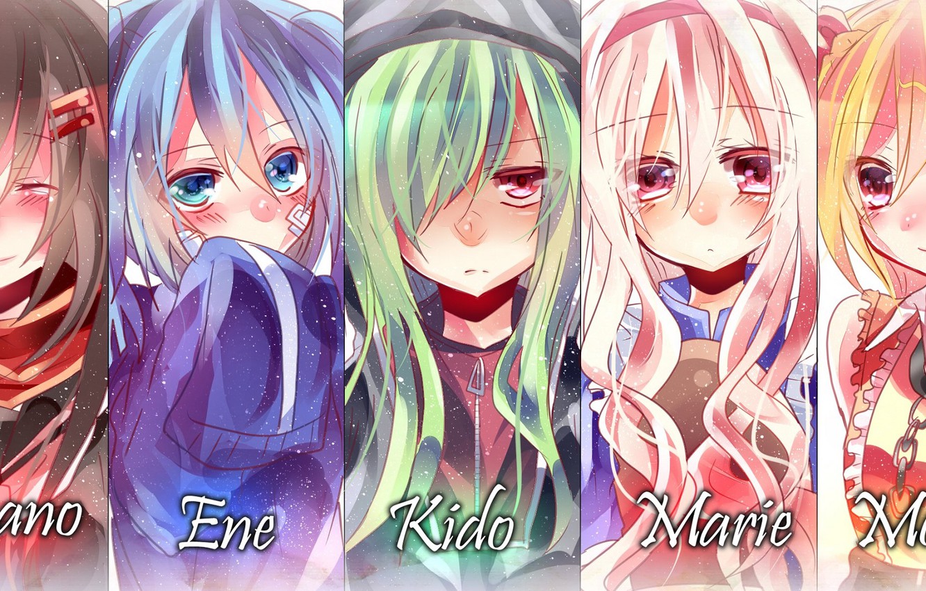 Photo Wallpaper Collage, Girls, Art, Kagerou Project, - Kagerou Project All Girls - HD Wallpaper 