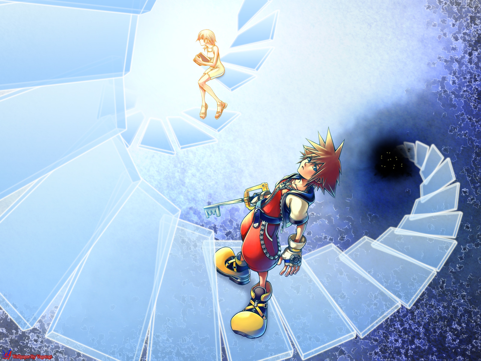 Kingdom Hearts Wallpaper - Kingdom Hearts Chain Of Memories Fanart - HD Wallpaper 
